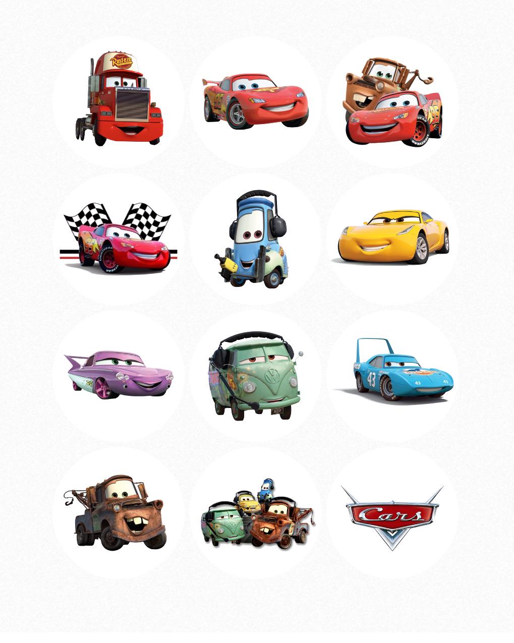 Cars Edible Toppers, Cars Edible Images