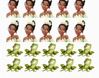 Tiana and Frog Dessert Edible Images