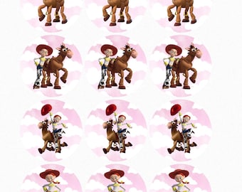Jessie and Bullseye Edible Images