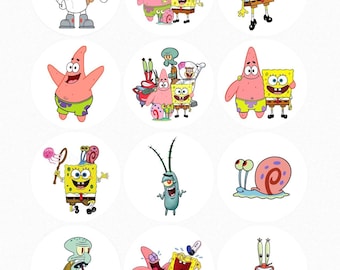 Sponge Bob Edible Images, Birthday Toppers