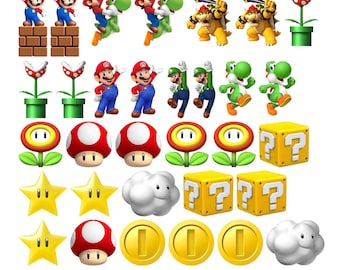 Mario Edible Treat Toppers