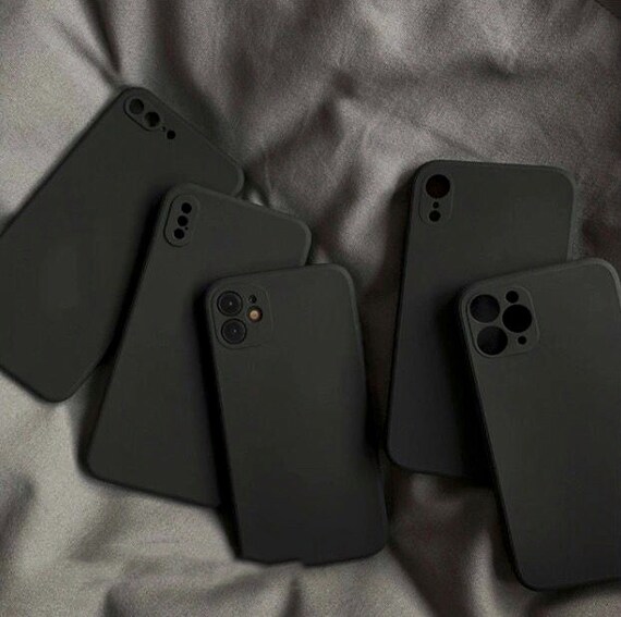 Black Matte Anti Drop Phone Case Iphone 14 13 12 11 Pro Max 12 Etsy