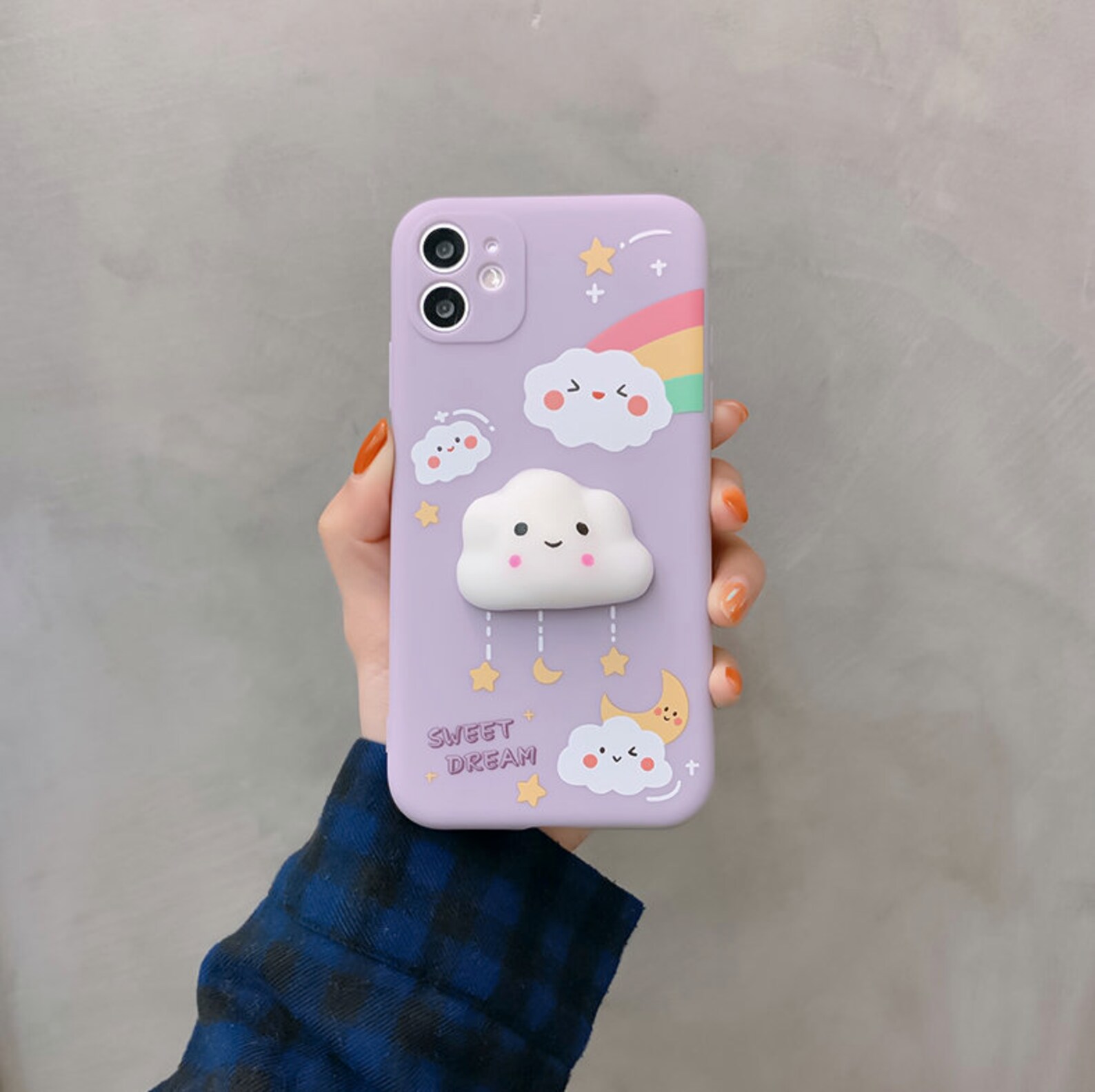 Cute Kawaii Puffy Cloud Phone Case for Iphone 13 Pro 12 11 Pro Etsy