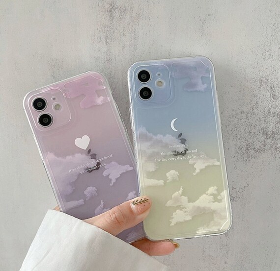 Cute Gradient Cloud For Iphone 12 13 11 Pro Max X Xs Xr 7 8 Etsy