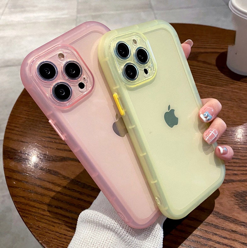Frame Mint Green Transparent Cute Phone Cases For iPhone 13 11 12 Pro Max  Xs Max XR X