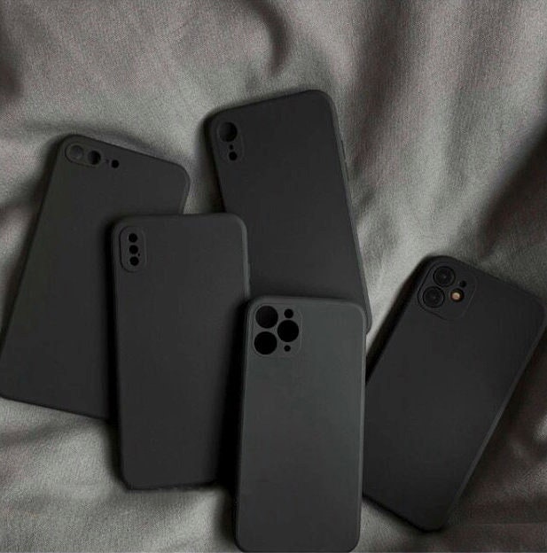 Black Matte Anti Drop Phone Case Iphone 14 13 12 11 Pro Max 12 Etsy