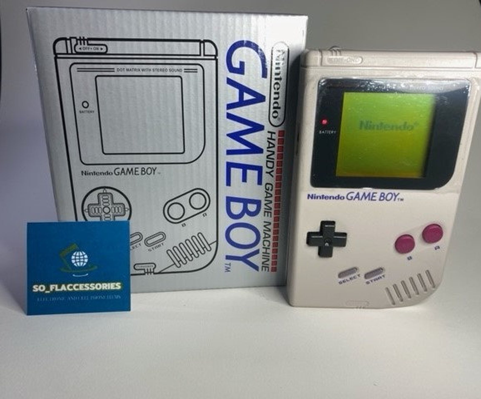 Nintendo Gameboy Original DMG01 With Glass Screen Fully Etsy