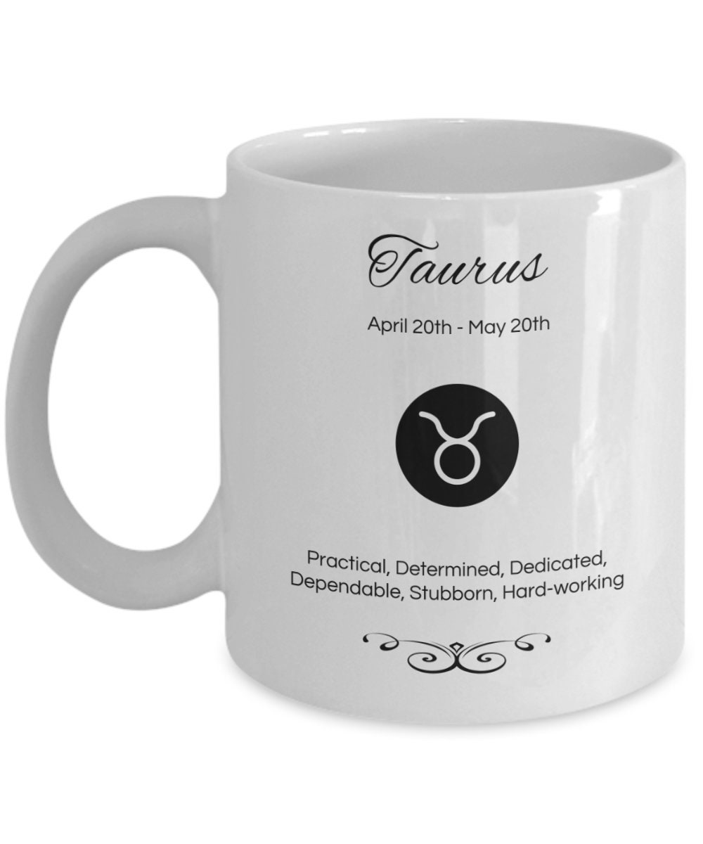 Taurus Zodiac Sign Mug Astrology Coffee or Tea Cup Gift for Etsy UK