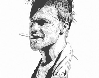 Tyler Durden digital drawing