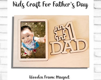 Father's Day Craft Magnet, Father's Day Craft, Father's Day Gift From Kids, Gift For Dad, Personalized Father's Day Gift, Gift Ideas For Dad