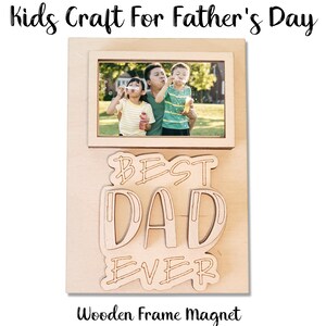 Father&#39;s Day Craft Magnet, Father&#39;s Day Gift Idea, Father&#39;s Day Gift From Kids, Gift For Dad, Personalized Father&#39;s Day Gift. Dad Gift
