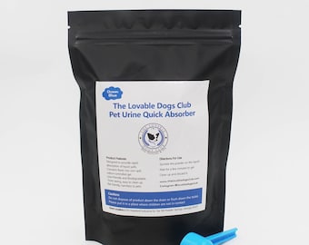 Ecofriendly Pet Urine Absorber - Fast-Acting, Non-Toxic Cleaner for Quick Pee Removal on Contact