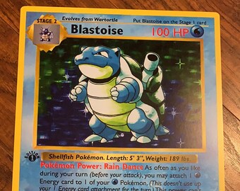 Blastoise 1st Edition Shadowless Holo Base Set 2102 Holy Grail ...