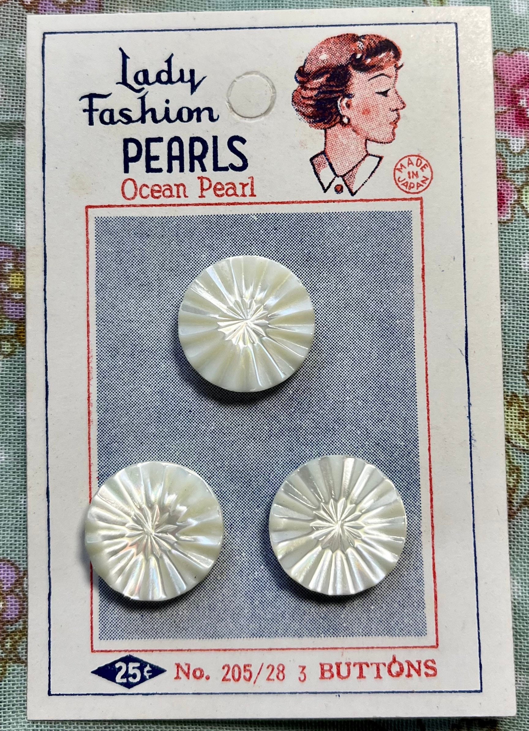 Real Pearl Shank Buttons, ONE White Freshwater Pearl Buttons for Sewing,  Knitting, Craft, Natural Pearls 9, 10, 11 Mm 