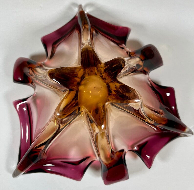 Vintage Murano Hand Blown Glass Candy Dish - Etsy