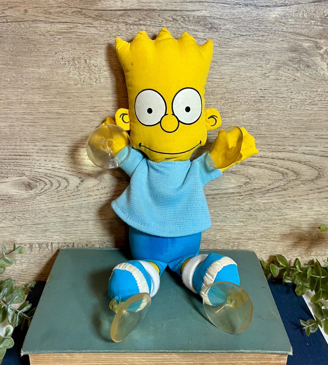 Bart Rear Window Vintage 1990s Bart Simpson Car Window Suction Cup Doll - Etsy