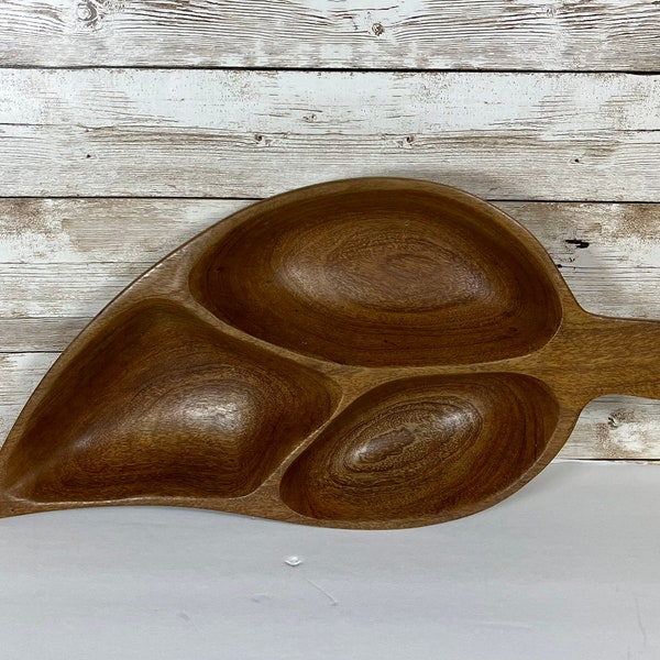 Wooden Leaf Tray Etsy