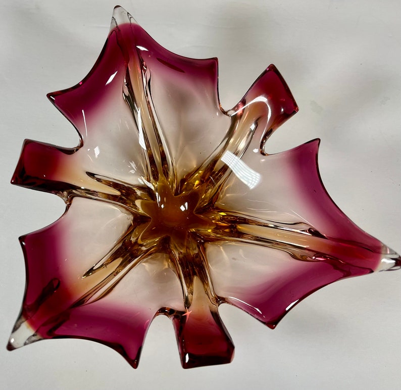 Vintage Murano Hand Blown Glass Candy Dish - Etsy