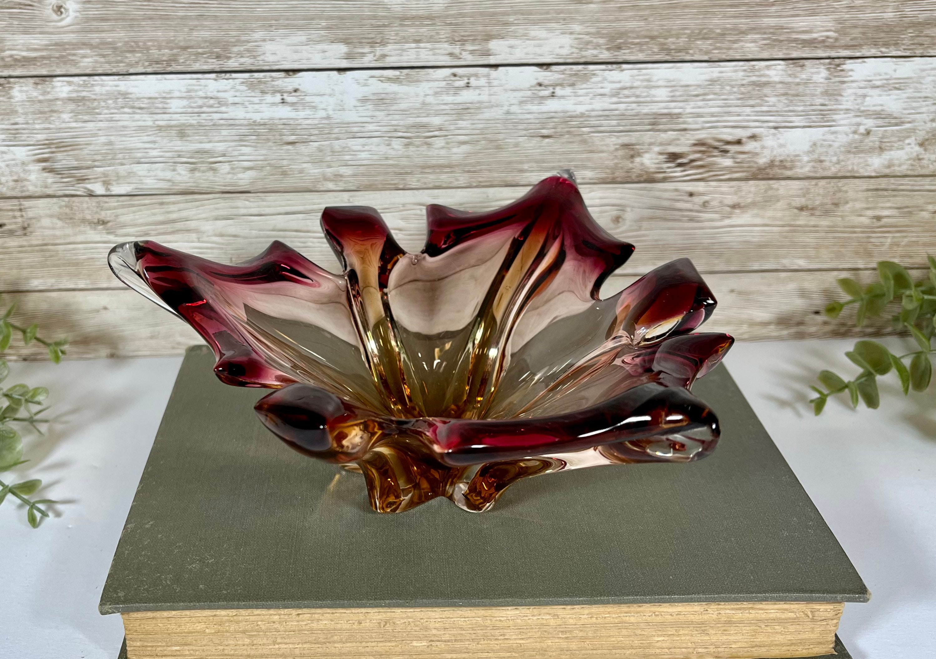 Vintage Murano Hand Blown Glass Candy Dish Murano Glass - Etsy