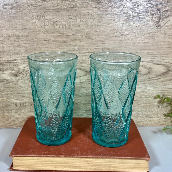 Vintage Anchor Hocking Kimberly Water Tumblers | Kimberly Drinking Glasses