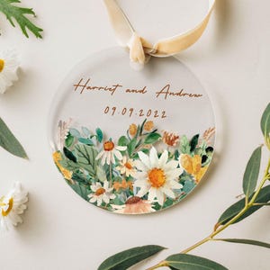 Benutzerdefinierte Verlobungsgeschenk, Paar Hochzeit Ornament, personalisierte Verlobung Geschenk, Valentinstag Geschenk für sie, Hochzeit Andenken, Verlobung Ornament