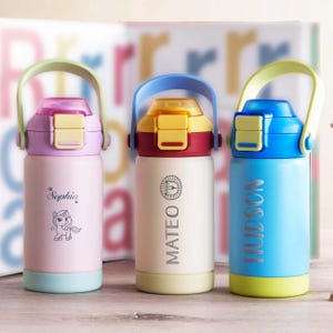 Back to School Gifts for Kids, Personalized Kid Water Bottle, Custom Laser Engraved Kids Bottles, Kids School Gift, Kid Water Bottle&lt;D&gt;