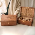 Custom Engraved Wooden Jewelry Box,Personalized Jewelry Organizer,Wedding Gifts for Her,Christmas Gift for Mom, Personalized Gift for Mom<D>