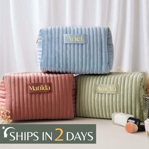 Personalisierte Make-up-Tasche, individuelles Brautjungferngeschenk, beste Freundin Geschenkidee, individuelle Kosmetiktasche, Valentinstagsgeschenk für sie, personalisiertes Geschenk