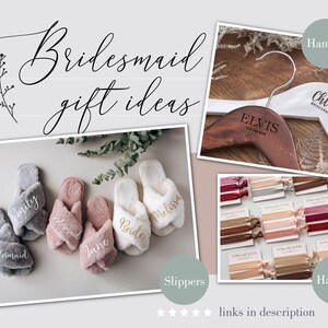 Conjuntos de pijamas para novias y damas de honor, conjuntos de pijamas para damas de honor para prepararse, conjuntos de shorts de satén, regalos para la dama de honor imagen 11