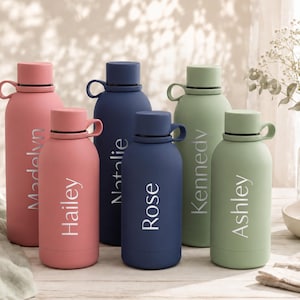 Bicchiere personalizzato da 500 ml, bottiglia con nome per bambino da 355 ml, proposta per damigella d'onore, acciaio inossidabile