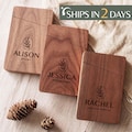 Personalized Business Card Holder, Custom Engraved Magnet Card Case, Corporate Gift, Personalized Gift for Her, Mother's Day Gift for Mom<W>