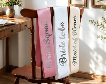 Banda personalizada para despedida de soltera, fiesta prenupcial, cumpleaños, graduación [N]