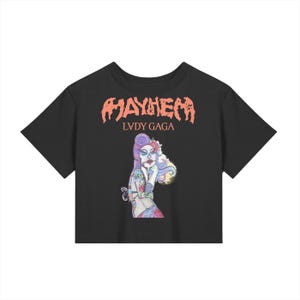 Zombiegirl MAYHEM Lady Gaga Baby Tee Seamless T-Shirt - 200 GSM