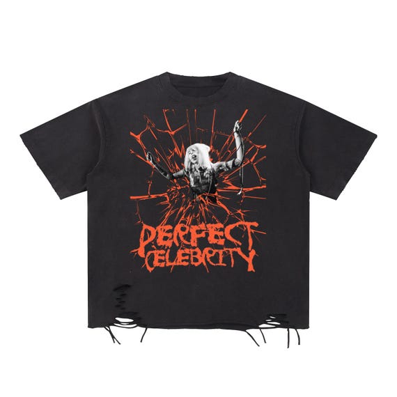 Original Title: Lady Gaga Mayhem Tee - Distressed Snow Wash, Raw