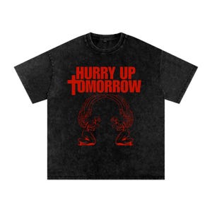 T-shirt oversize délavé à l'acide Baptized In Fear The Weeknd Hurry Up Tomorrow