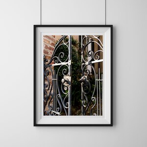 Wrought Iron Gate in Historic Charleston SC Photo Print - Charleston Wall Art, Fine Art Charleston Print, Charleston Architecture Print