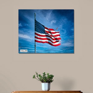 The Stars and Stripes Amerikanische Flagge, Sternenbanner Flagge, Rot, Weiß und Blau, Fine Art Print - Foto