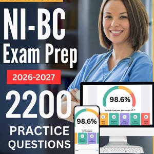 NI-BC Ultimate Exam Prep:  2200 Q&A + Online Exam Simulator + Review with Bonus | Informatics Nursing Examination