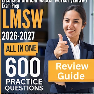 LMSW Exam Prep 2026-2027: All-In-One Review Guide + 600 Practice Questions