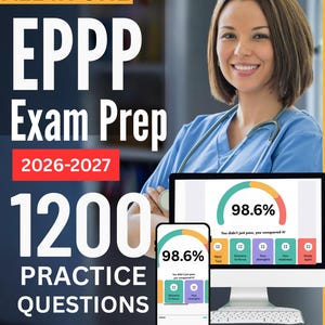 EPPP Prüfungsvorbereitung: Ultimativer Studienführer + Online-Prüfungs-Simulator, 7 Übungstests, 1200QS | ASPPB Professionelle Praxis in Psychologischer Prüfung