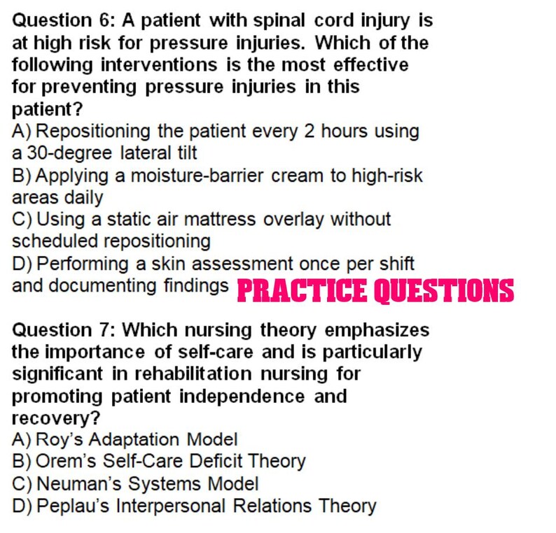 Post Injury Questions CRRN Study Guide: Complete Reference + 600 Practice Questions - Etsy