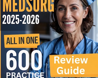 MEDSURG Study Guide: All-In-One MEDSURG Review Guide + 4 Set of Full-Length Practice Tests (600 Questions),ANA Medical Surgical Nursing Exam