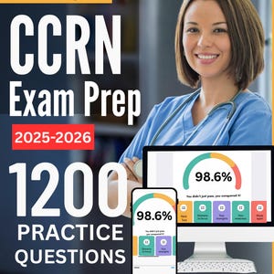CCRN Exam Prep: Ultimate  Study Guide + Online Exam Simulator, 8 Practice Tests, 1200Qs | AACN Critical Care Registered Nurse Exam