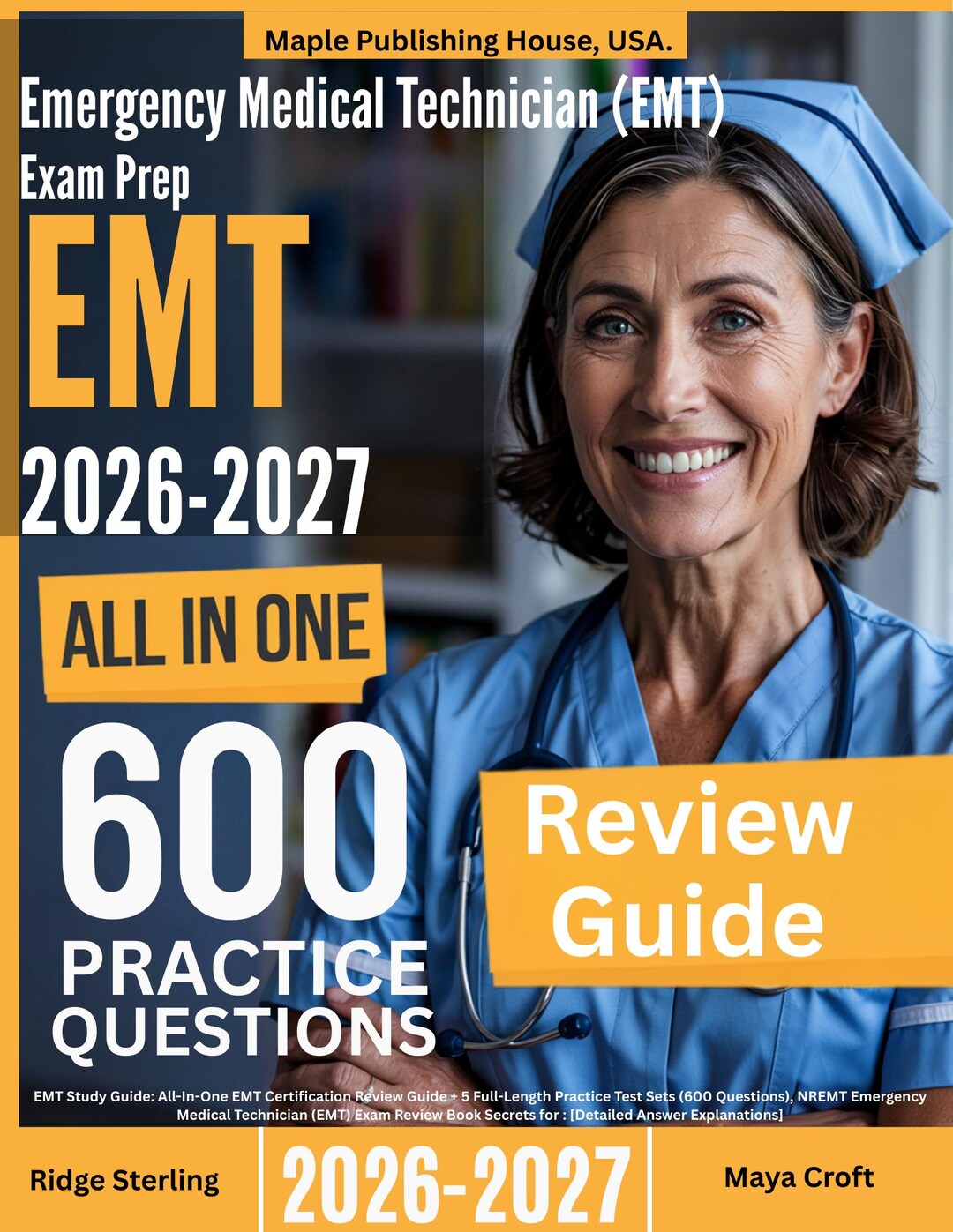 EMT Exam Prep Guide 2026-2027: 600 Questions + Practice Tests - Etsy