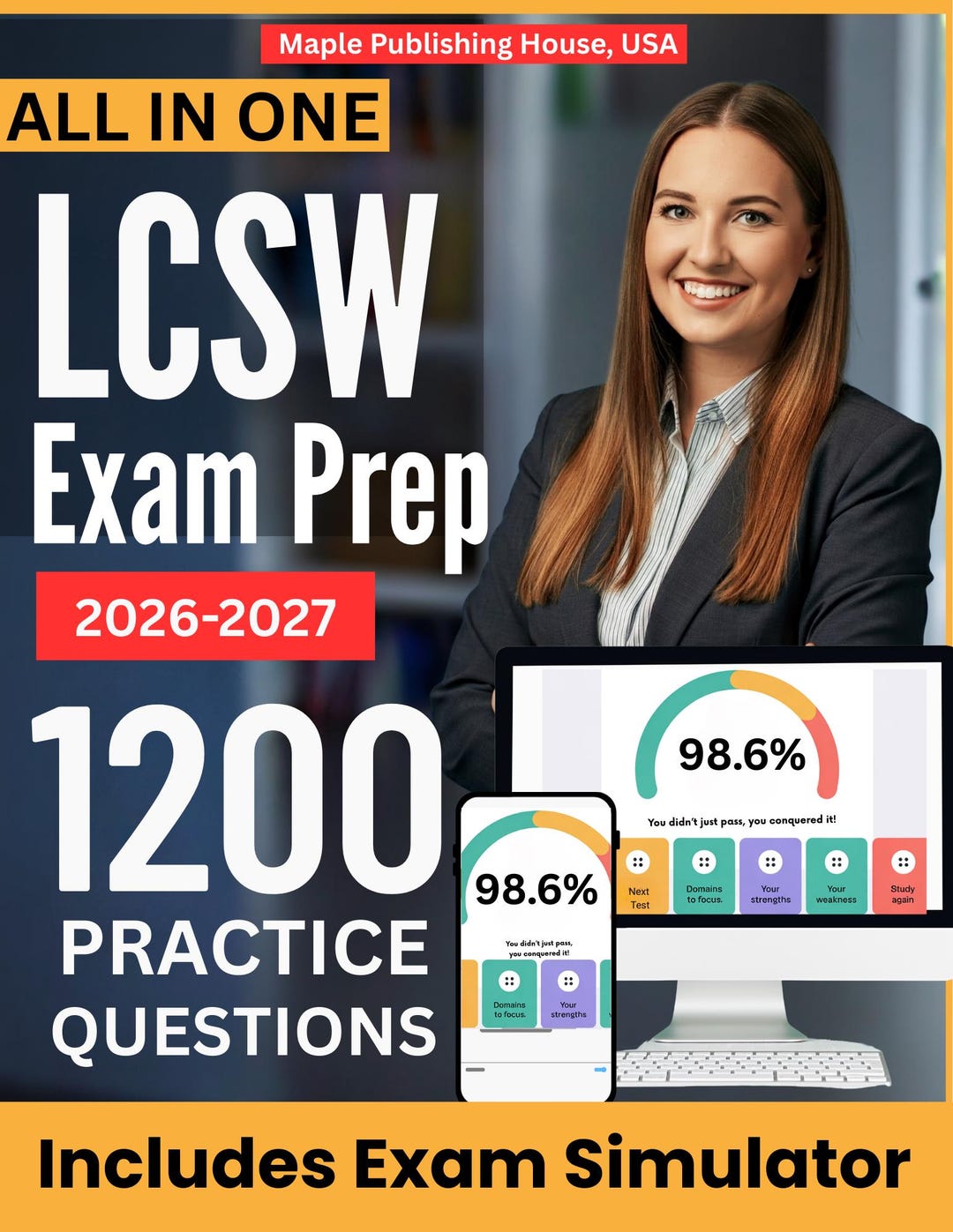 Lcsw R LCSW Exam Prep: Ultimate Study Guide + Online Exam Simulator, 8 ...