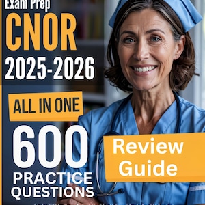Guida allo studio CNOR: Guida completa per la revisione della certificazione CNOR + 4 set di test pratici (600 domande), esame per infermieri perioperatori CCI
