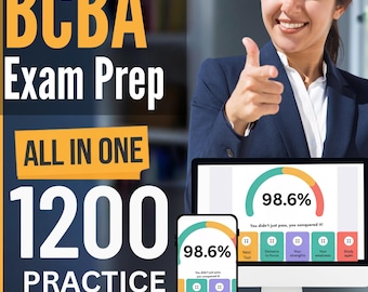 BCBA Exam Prep: Ultimate  Study Guide + Online Exam Simulator, 8 Practice Tests, 1200Qs | BACB Board Certified Behavior Analyst Exam