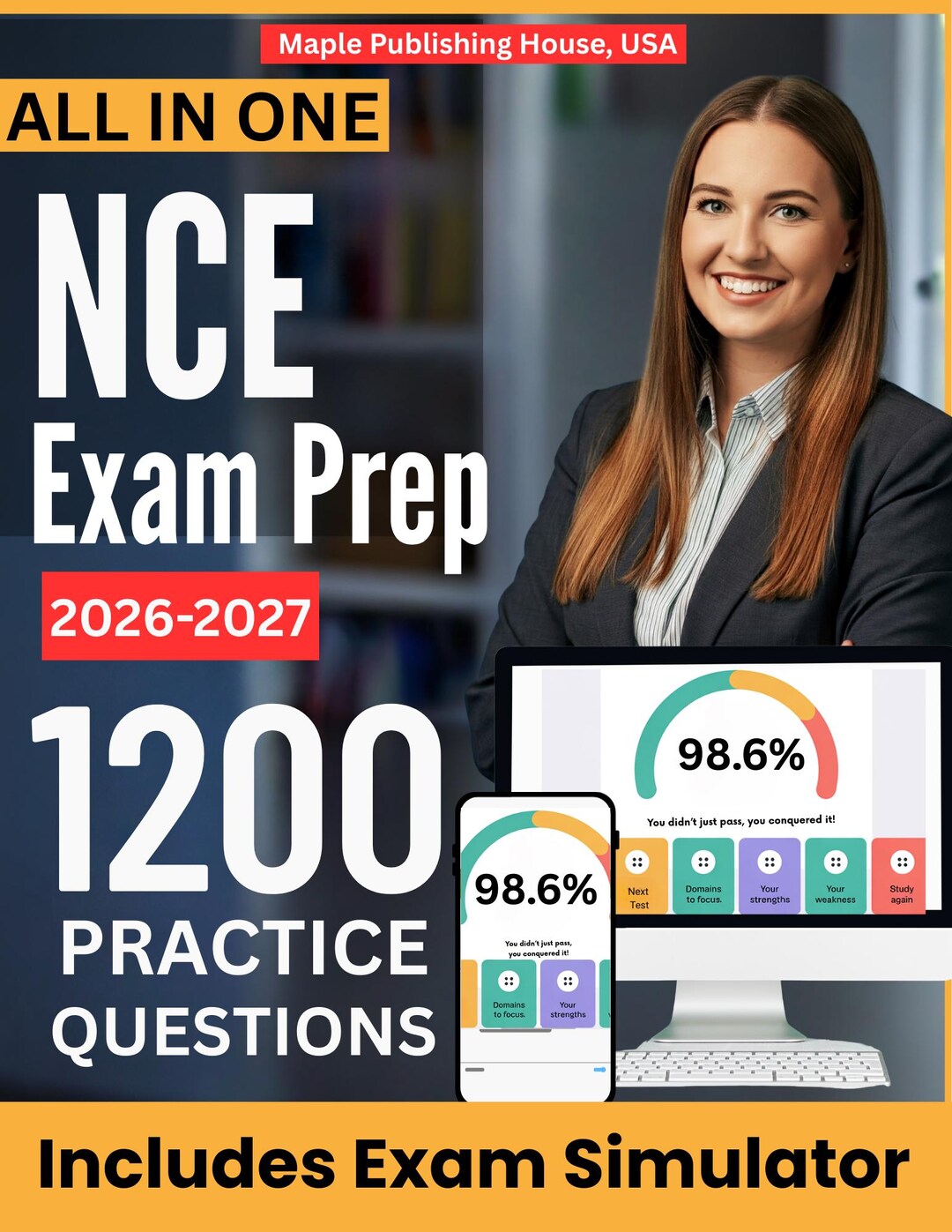 NCE Exam Prep: Ultimate Study Guide + Online Exam Simulator, 6 Practice ...