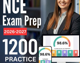 NCE Exam Prep: Ultimate  Study Guide + Online Exam Simulator, 6 Practice Tests, 1200Qs | NBCC National Counselor Examination Exam
