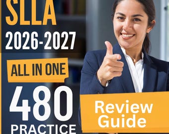 SLLA Exam Prep 2026-2027: All-In-One Certification Review + 600 Practice Test Questions